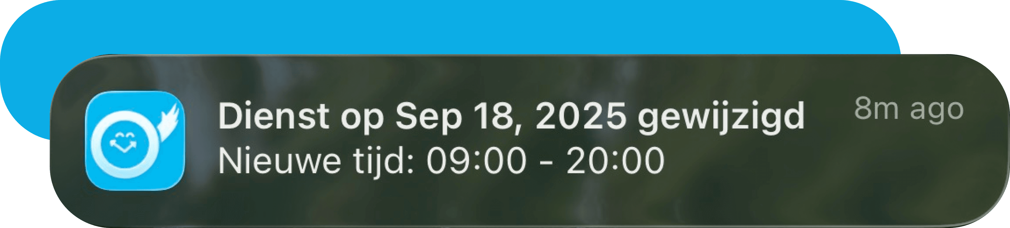 Notificatie roosterwijziging op telefoon